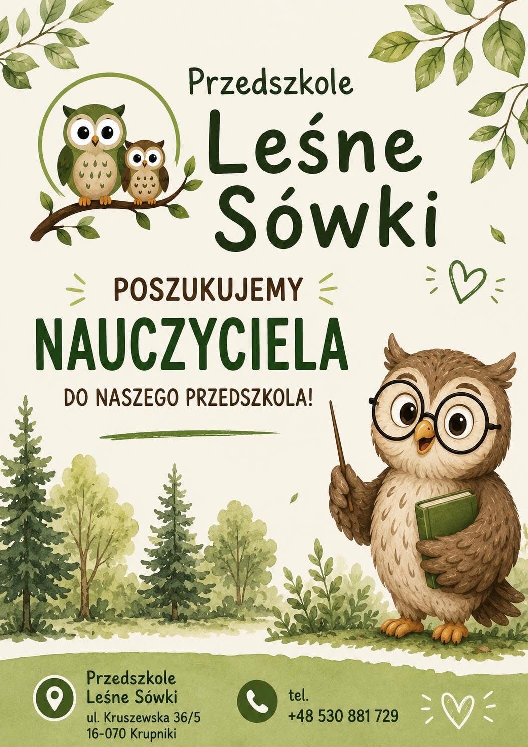Nauczyciel w przedszkolu