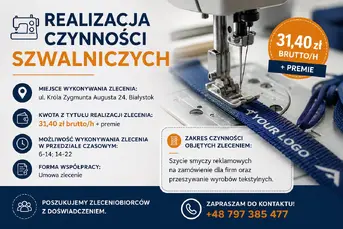 Realizacja czynności szwalniczych
