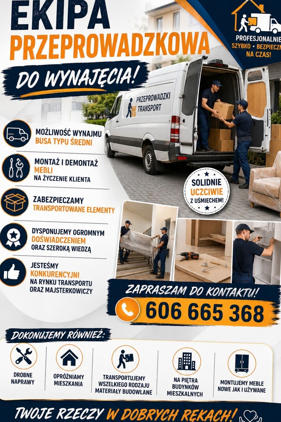 Ekipa przeprowadzkowa od ręki !