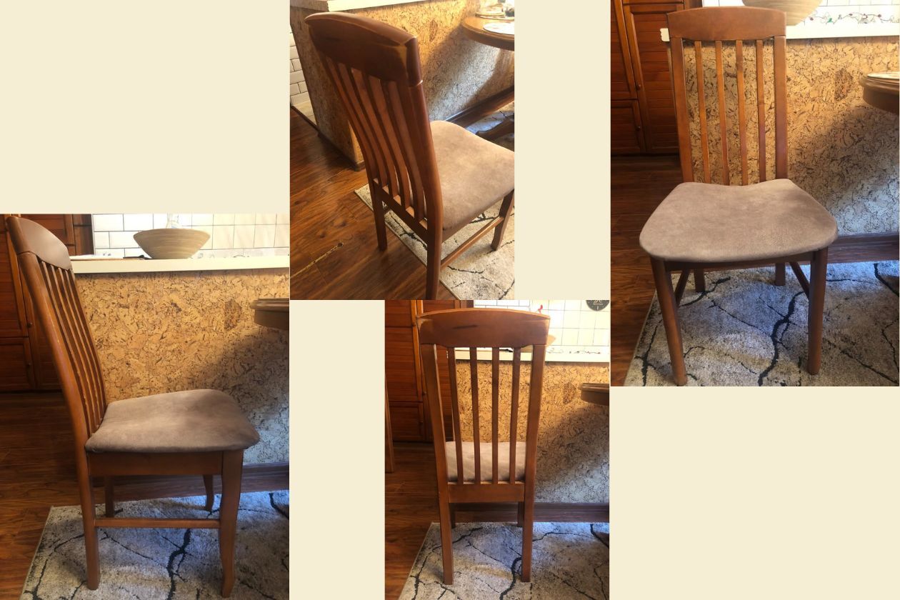 Sprzedam komplet 4 używanych krzeseł za 600 zł.
