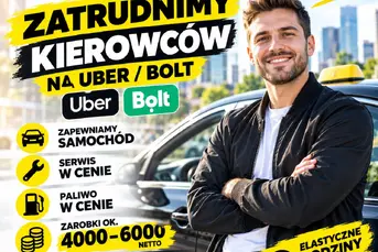 Zatrudnimy na BOLT,FREE NOW,UBER