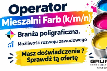 Operator Mieszalni Farb (K/M) – poligrafia