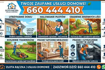 Złota rączka dom, ogród, pranie tapicerek