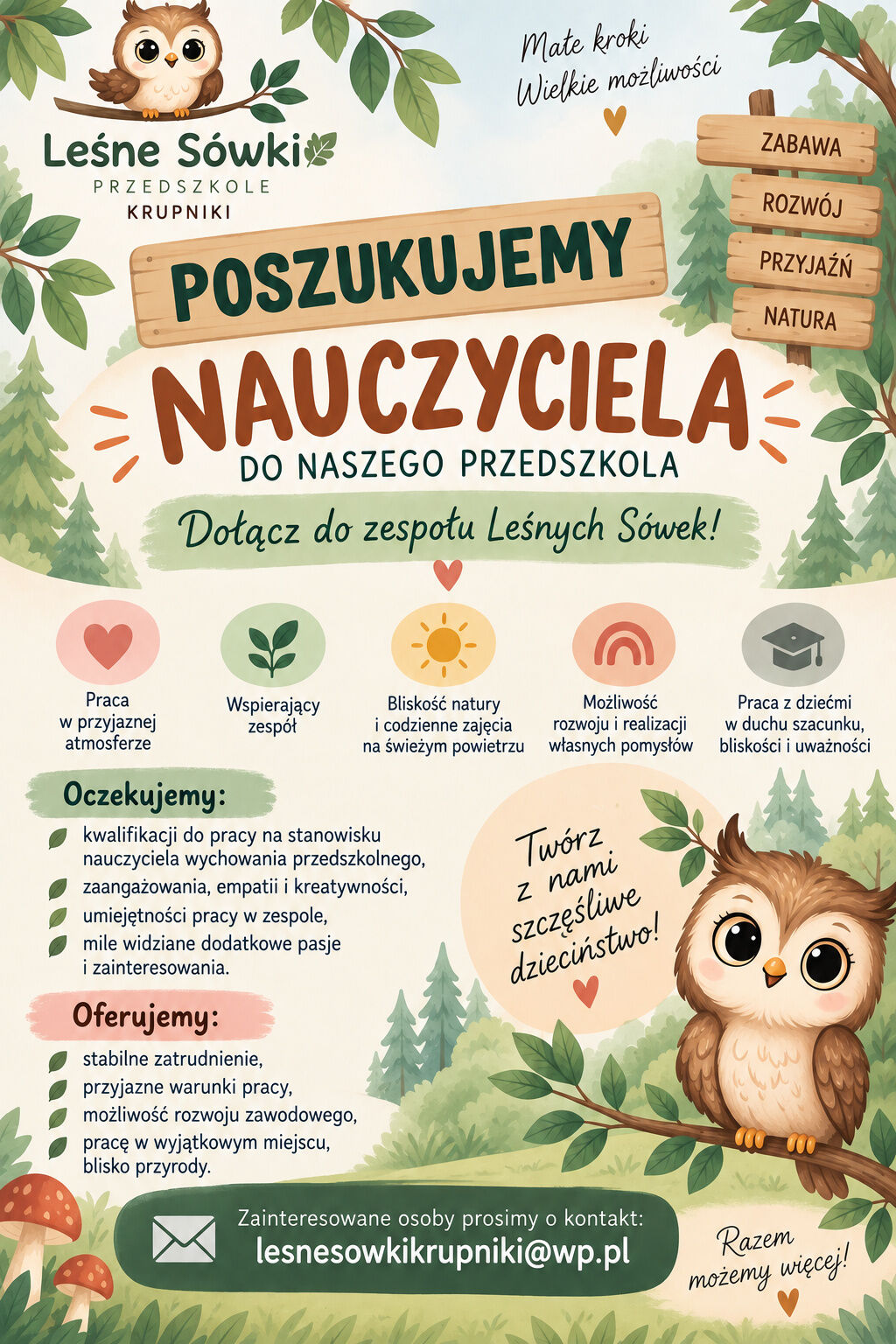 Nauczyciel w przedszkolu