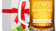 Grawer laserowy na szkle-kufle do piwa dla chłopaka, szklanki do whiski zestawy