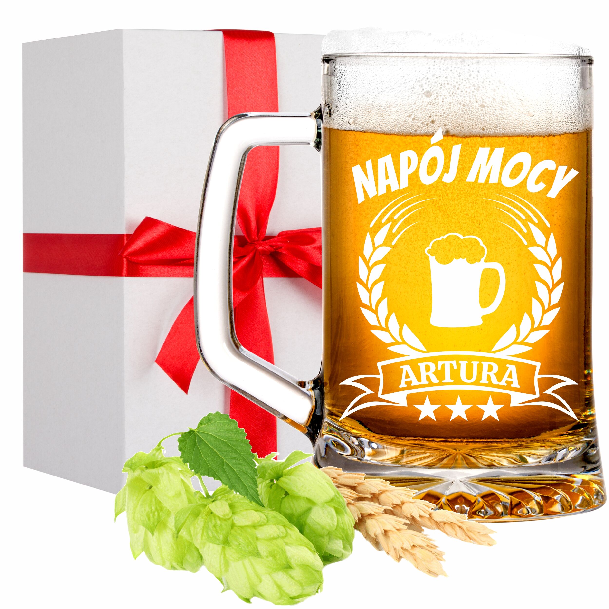 Grawer laserowy na szkle-kufle do piwa dla chłopaka, szklanki do whiski zestawy