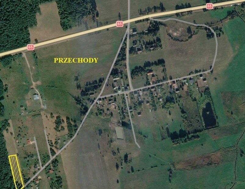 Działka budowlana o pow. 4999 m2. W Przechodach, gm. Gródek z bezterminowymi W Z