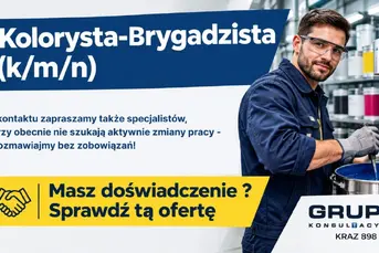 Kolorysta - Brygadzista Mieszalni Farb. 