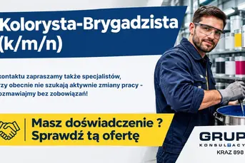 Kolorysta - Brygadzista Mieszalni Farb (k/m)