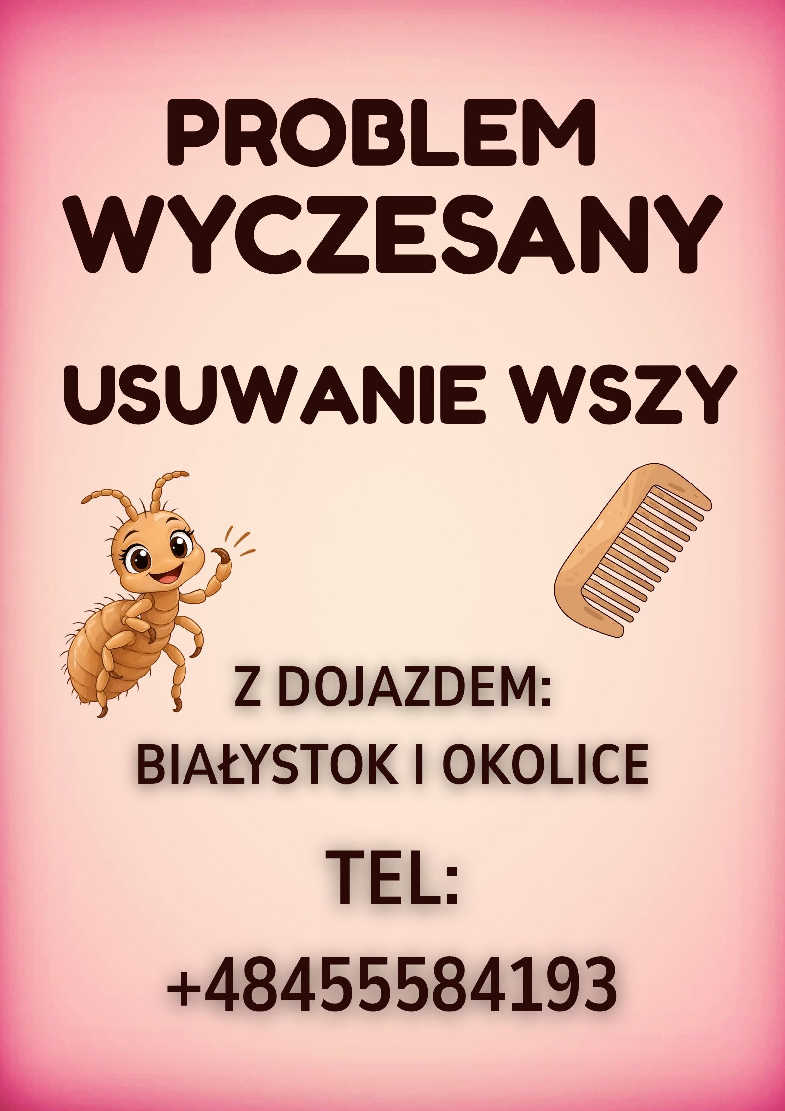 usuwanie wszy i gnid Białystok