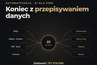 Automatyzacja i AI dla firm: koniec z przepisywaniem danych