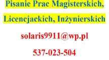 PRACE MAGISTERSKIE, LICENCJACKIE, INŻYNIERSKIE – PŁATNOŚĆ PO OTRZYMANIU CAŁOŚCI
