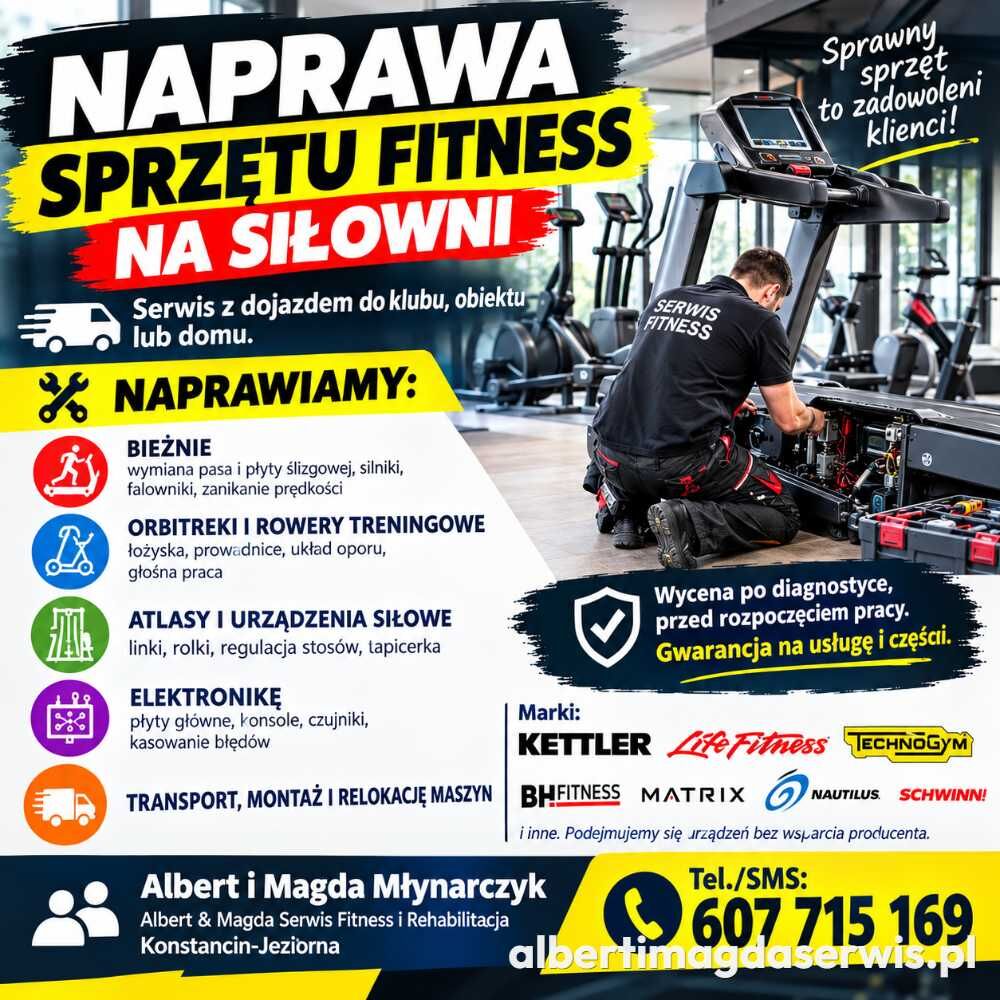 Serwis Siłowni Białystok SPRZĘTU FITNESS i REHABIL