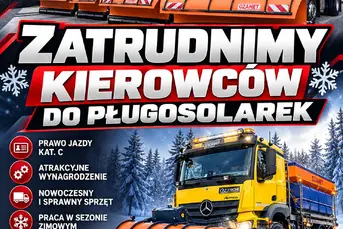 ???? ZATRUDNIMY KIEROWCĘ PŁUGOSOLARKI! ❄️????