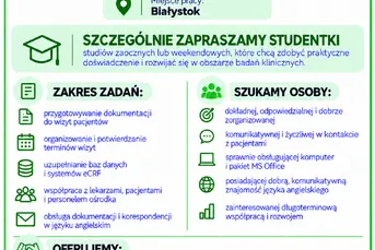 Koordynatorka Badań Klinicznych 