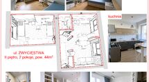 mieszkanie 2-pok. 2 piętro, 44m2, Zwtcięstwa 3