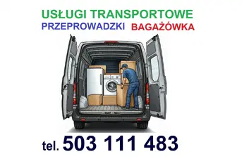 BAGAŻÓWKA TEL. 503 111 483 TRANSPORT MEBLI, AGD