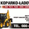 Budowlane usługi koparko-ładowarką, roboty ziemne - transport