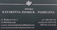 Kancelaria Adwokacka adw. Katarzyna Zdasiuk-Piaseczna