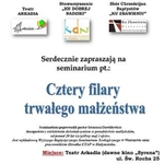 Seminarium "Cztery filary dobrego małżeństwa"