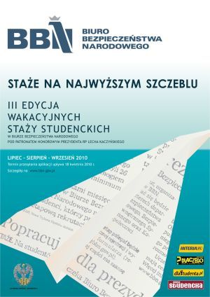 Wakacyjny staż w Biurze Bezpieczeństwa Narodowego