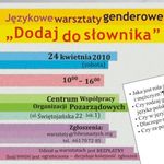 Językowe warsztaty genderowe