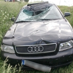Audi potrąciło rowerzystę. Mężczyzna nie żyje