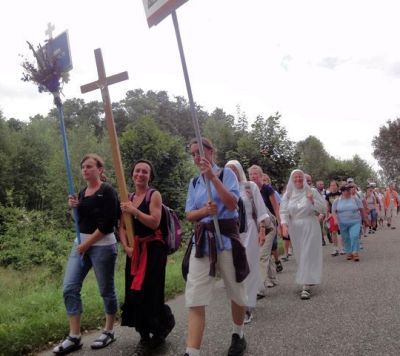 Pielgrzymi z Białegostoku coraz bliżej Jasnej Góry