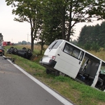 Na krajowej "ósemce" zderzyły się trzy samochody