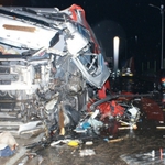 Białystok: Zderzenie dwóch tirów. Jeden z kierowców nie żyje
