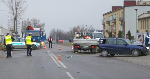  Na ulicy Elewatorskiej zderzyły się trzy samochody