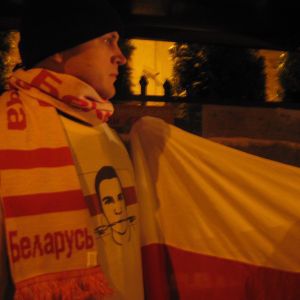 Manifest solidarności pod białoruskim konsulatem