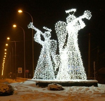 Bielsk Podlaski ładniej oświetlony niż Białystok