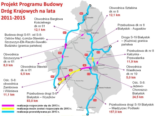 "NIE" dla wstrzymania budowy dróg w Podlaskiem. Walczą samorządowcy