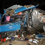 Tragedia podczas wyprzedzania autobusu. Nie żyje kierowca tira