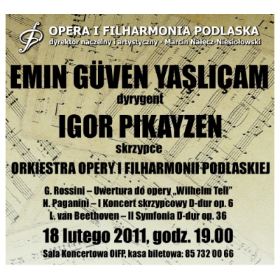 Igor Pikayzen - znakomity skrzypek zagra w filharmonii