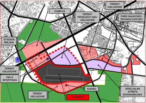 Miasto przejęło część terenów lotniska na Krywlanach. Szykują się nowe inwestycje