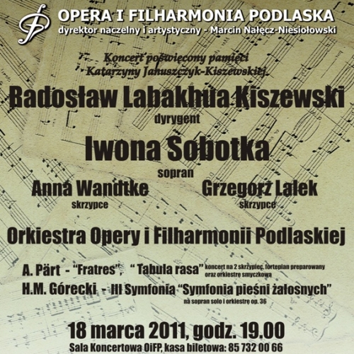 Koncert pamięci w Filharmonii