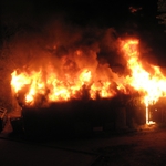 Palił się dom w centrum Białegostoku