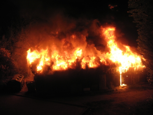 Palił się dom w centrum Białegostoku