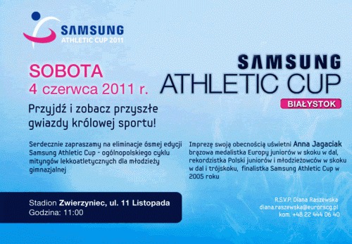 Eliminacje Samsung Athletic Cup 2011 w Białymstoku