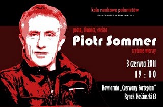  Wieczór autorski  Piotra Sommera w Czerwonym Fortepianie