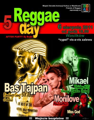 Reggae Day w Wasilkowie. Koncert Monilove i Bas Tajpana [wideo]