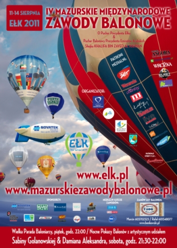 Balony nad Ełkiem. IV Mazurskie Międzynarodowe Zawody Balonowe