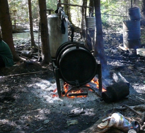 Czarna Białostocka: w lesie zatrzymano bimbrowników 