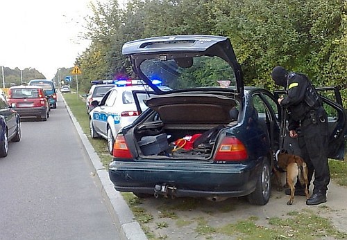 Akcja policji na białostockiej giełdzie samochodowej