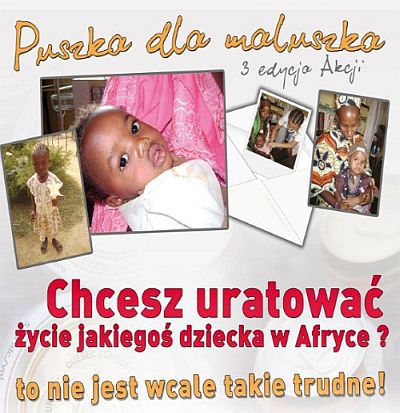 Puszka dla maluszka - akcja pomocy afrykańskim dzieciom