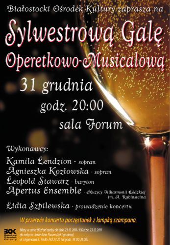 Sylwestrowa gala operetkowo-musicalowa