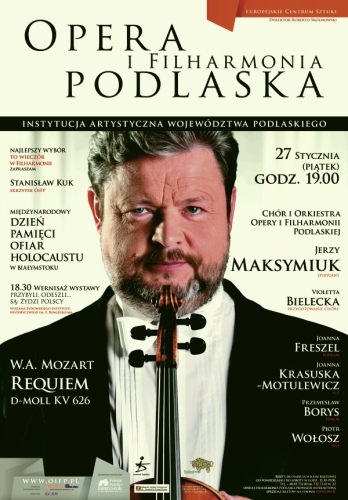 Międzynarodowy Dzień Pamięci Ofiar Holocaustu. Maestro Jerzy Maksymiuk w filharmonii