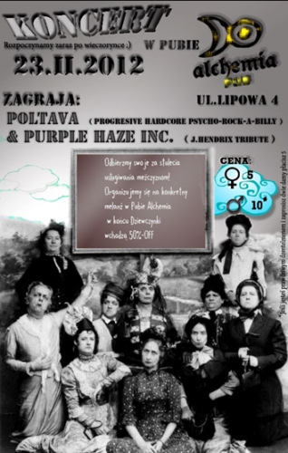 Koncert w Alchemii: Poltava i Purple Haze Inc.
